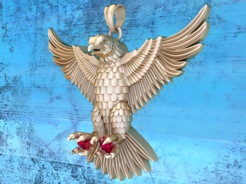Eagle Pendant - 60 mm - N823121 Modello di stampa 3D