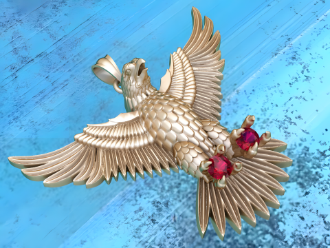 Eagle Pendant - 60 mm - N823121 Modello di stampa 3D