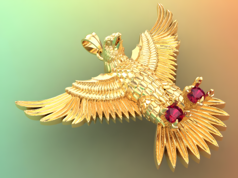 Eagle Pendant - 60 mm - N823121 Modello di stampa 3D