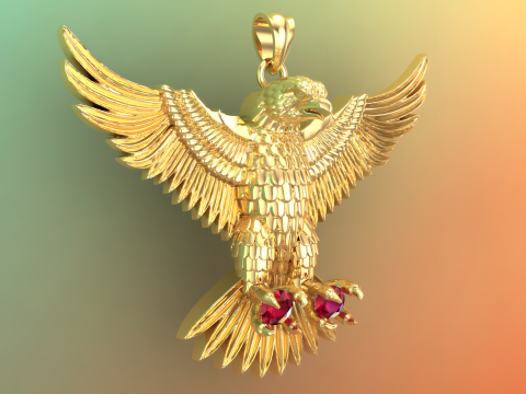 Eagle Pendant - 60 mm - N823121 Modello di stampa 3D