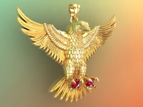 Eagle Pendant - 60 mm - N823121 3D Print Model