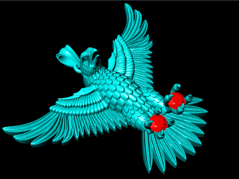 Eagle Pendant - 60 mm - N823121 Modello di stampa 3D