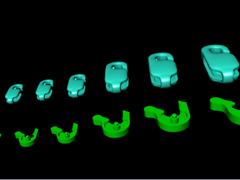 Bracelet Lock - N2538 3D Print Model