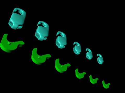 Bracelet Lock - N2538 3D Print Model