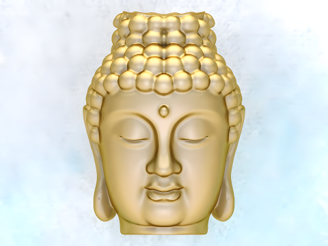 Buddha pendant - Buddha head - N827121 Model do druku 3D
