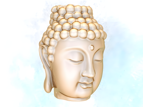 Buddha pendant - Buddha head - N827121 3D Druckmodell