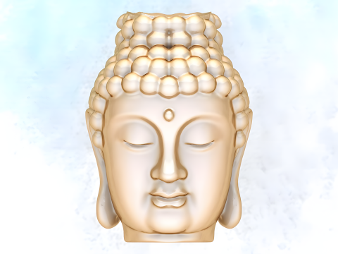 Buddha pendant - Buddha head - N827121 3D Druckmodell