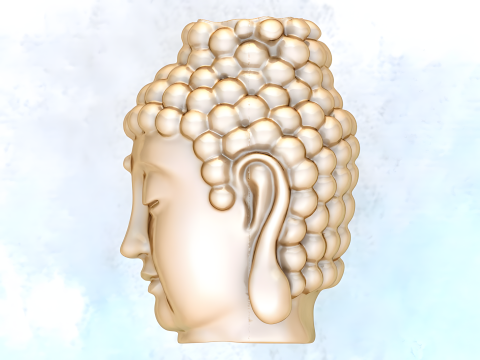 Buddha pendant - Buddha head - N827121 3D Druckmodell