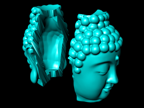 Buddha pendant - Buddha head - N827121 3D Druckmodell