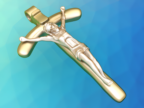 God jesus Pendant - cross Pendant - N827256 3D Print Model