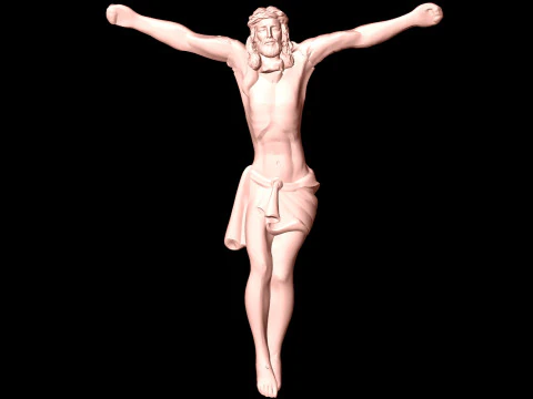 God Jesus Pendant - N827343 3D Print Model