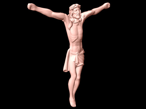 God Jesus Pendant - N827343 3D Print Model