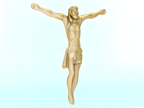 God Jesus Pendant - N827343 3D Print Model