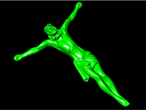 God Jesus Pendant - N827343 3D Print Model