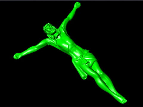 God Jesus Pendant - N827343 3D Print Model