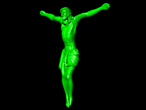 God Jesus Pendant - N827343 3D Print Model