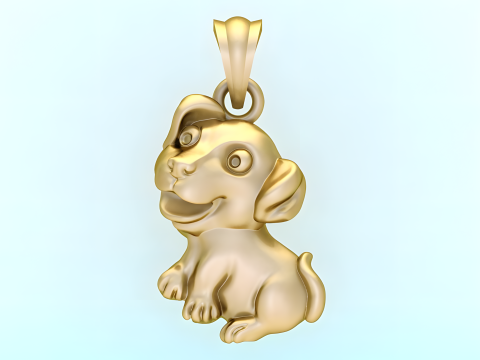 Dog pendant - Puppy pendant - N827358 3D 打印模型
