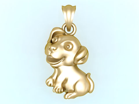 Dog pendant - Puppy pendant - N827358 3D Print Model