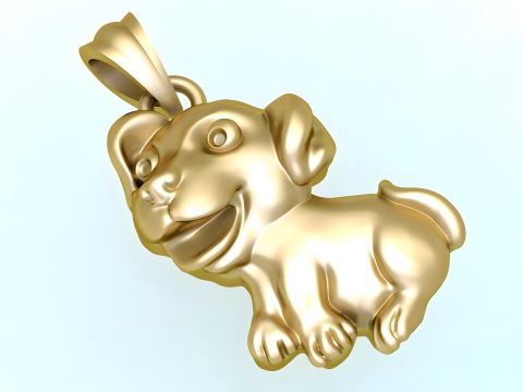 Dog pendant - Puppy pendant - N827358 3D Print Model