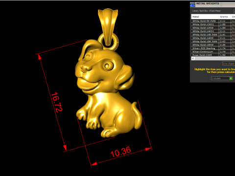 Dog pendant - Puppy pendant - N827358 3D Print Model