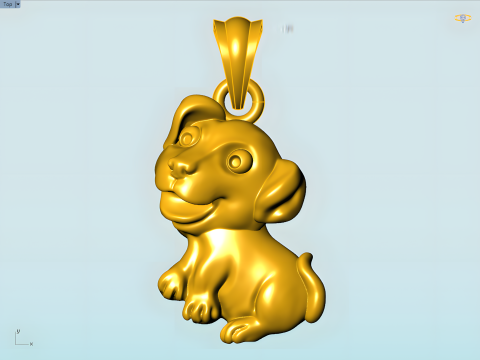 Dog pendant - Puppy pendant - N827358 3D Print Model