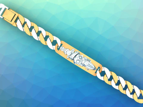 Cuban Bracelet - Skull Bracelets - Hip Hop Jewelry -Stylish Mens Bracelet - N828915 3D Print Model