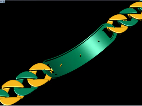 Cuban Bracelet - Skull Bracelets - Hip Hop Jewelry -Stylish Mens Bracelet - N828915 3D Print Model