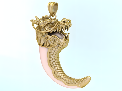 Dragon pendant - Bears claw - Tiger nails - Tiger fang - N828005 3D प्रिंट मॉडल