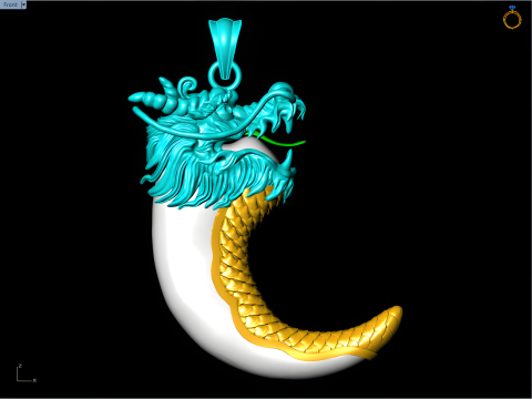 Dragon pendant - Bears claw - Tiger nails - Tiger fang - N828005 3D प्रिंट मॉडल