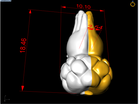 Buddha hand pendant - Buddha hand bracelet - N828408 Modèles 3D en vedette