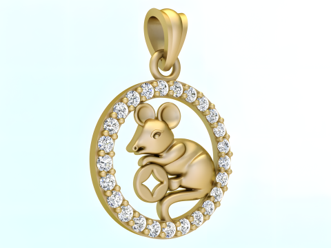 Zawieszka Myszka Miki - Zawieszka Myszka - N929 Model do druku 3D