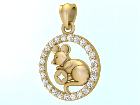 Zawieszka Myszka Miki - Zawieszka Myszka - N929 Model do druku 3D