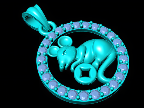 Zawieszka Myszka Miki - Zawieszka Myszka - N929 Model do druku 3D