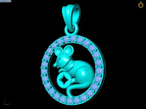 Zawieszka Myszka Miki - Zawieszka Myszka - N929 Model do druku 3D