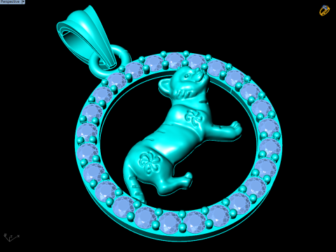 Cat pendant - Zodiac pendant - N829948 3D 打印模型