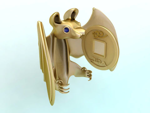 Bat Jewelry - Bat Pendant - N830855 3D Print Model