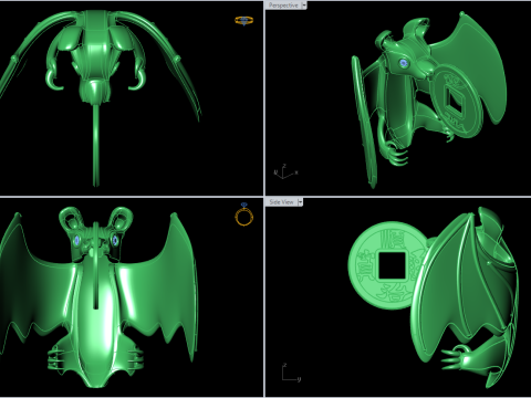 Bat Jewelry - Bat Pendant - N830855 3D Print Model