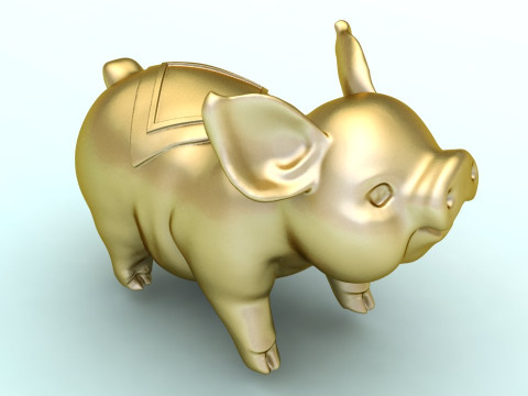 Pig Jewelry - Pig Pendant - N831941 Model Cetak 3D
