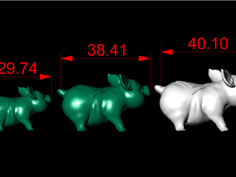 Pig Jewelry - Pig Pendant - N831941 Model Cetak 3D