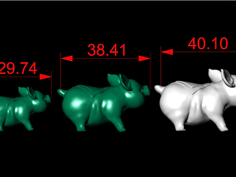 Pig Jewelry - Pig Pendant - N831941 3D Print Model