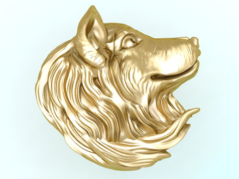 Dog pendant - Puppy pendant - Dog head jewelry - N831233 Modelo de impresión 3D