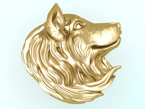 Dog pendant - Puppy pendant - Dog head jewelry - N831233 3D Print Model