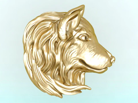 Dog pendant - Puppy pendant - Dog head jewelry - N831233 3D Print Model