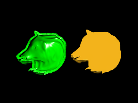 Dog pendant - Puppy pendant - Dog head jewelry - N831233 Modelo de impresión 3D