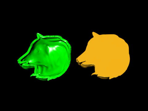 Dog pendant - Puppy pendant - Dog head jewelry - N831233 3D Print Model