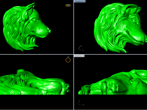 Dog pendant - Puppy pendant - Dog head jewelry - N831233 Modelo de impresión 3D