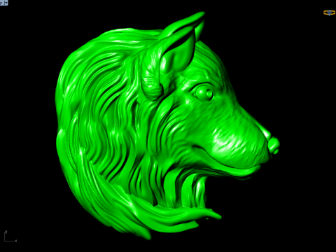 Dog pendant - Puppy pendant - Dog head jewelry - N831233 Modelo de impresión 3D