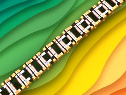 Motorcycle Chain Bracelet - Bike Chain Bracelet - 15mm 3D 프린트 모델