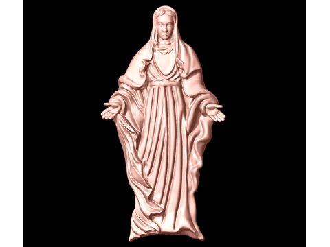 Blessed Mother Maria pendant - N815412 3D Print Model