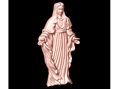 Blessed Mother Maria pendant - N815412 3D Print Model
